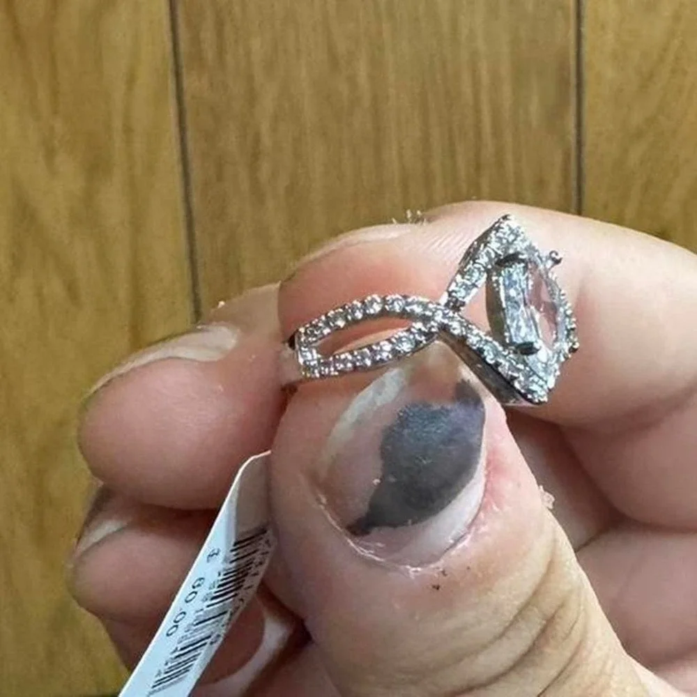N/A silver marquise